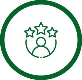 Achievement symbol with stars